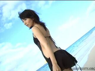 Japanese Beauty Atsumi Ishihara in Black Lace Dress: Seductive Porn Video
