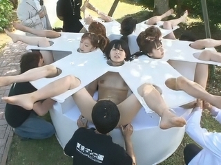 Japanese Uncensored Orgy - Outdoor and Humiliating!